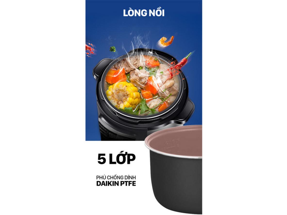 Công suất 1000W và chức năng giữ ấm 24 giờ