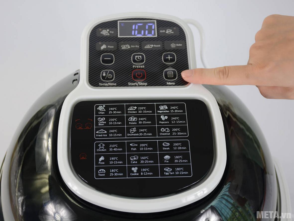 Công suất 1.200W, hẹn giờ và tính năng an toàn