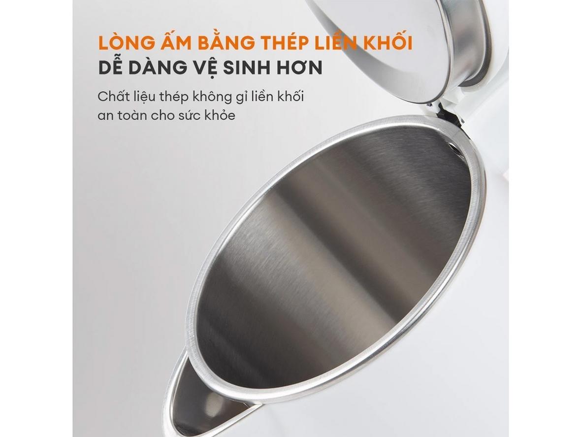 Công suất 1500W đun sôi nhanh cho 2L