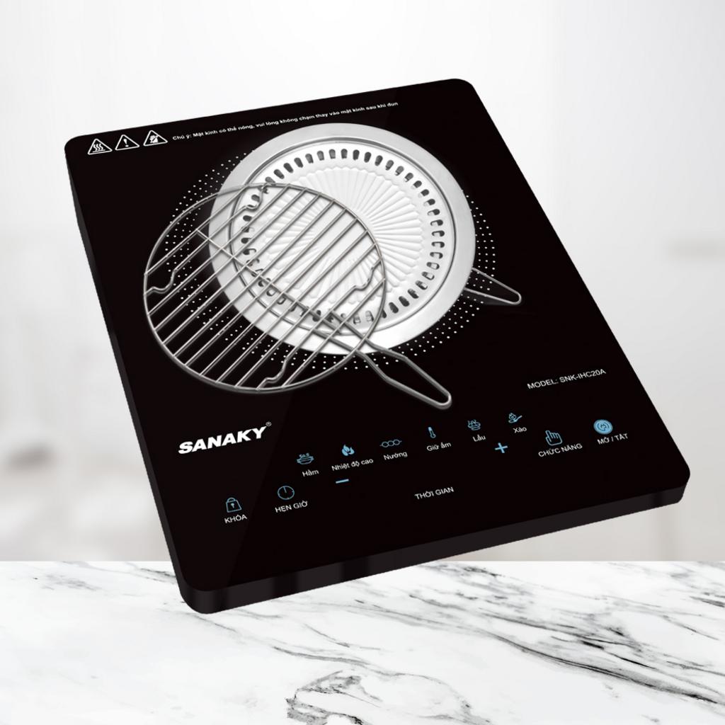 Bảng cảm ứng trực quan, kèm chế độ khóa trẻ em và hẹn giờ.