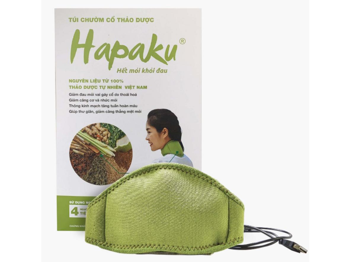 Tổng quan Đai chườm nóng thảo dược cổ gáy Hapaku