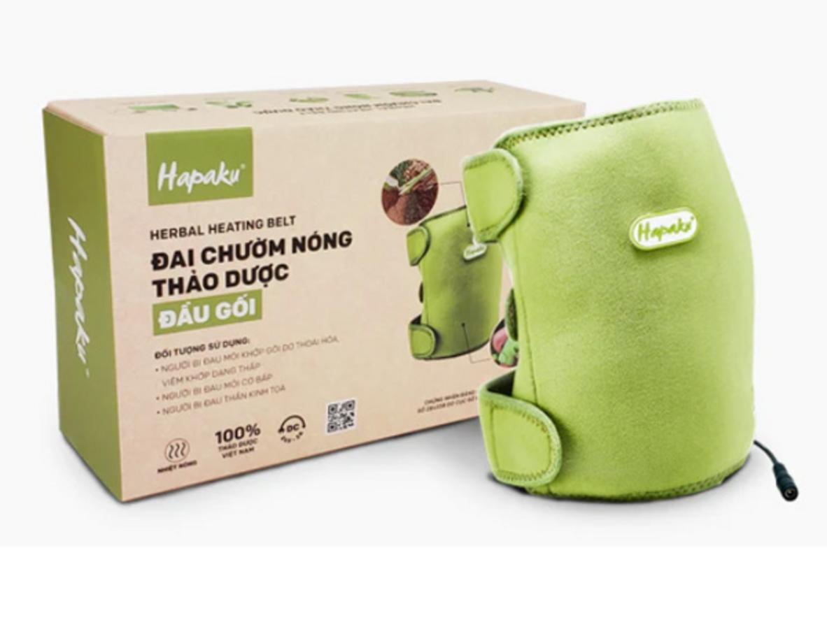 Tổng quan Đai chườm nóng thảo dược đầu gối Hapaku
