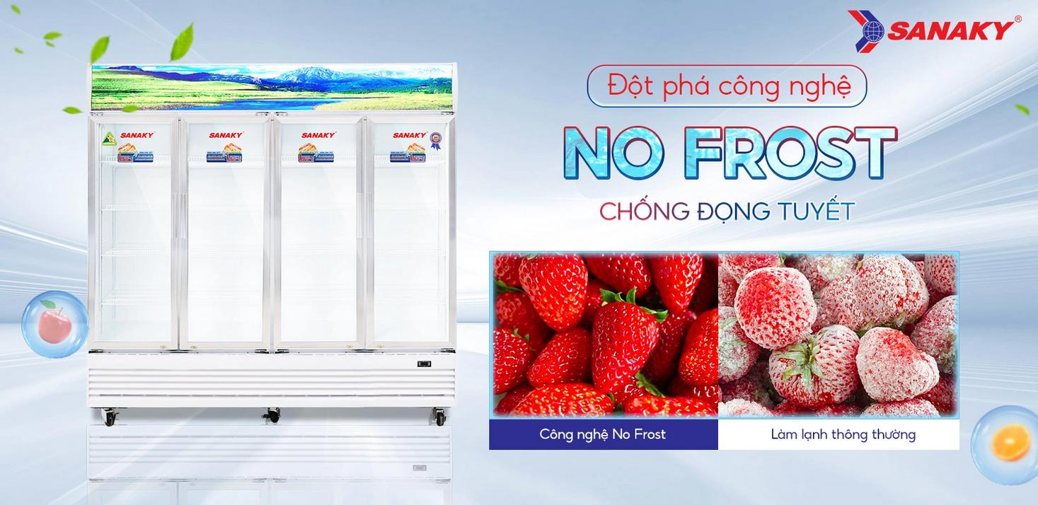Dàn lạnh bằng đồng + No‑frost: làm lạnh nhanh, ổn định và bền bỉ.