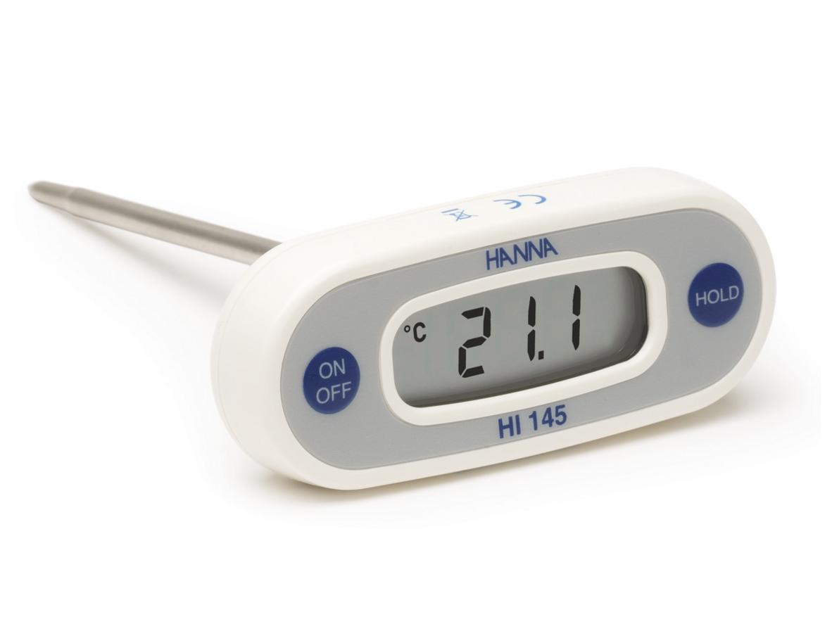 Đầu dò AISI 316 dài 125mm — thiết kế cho đo thịt và thực phẩm đông lạnh.