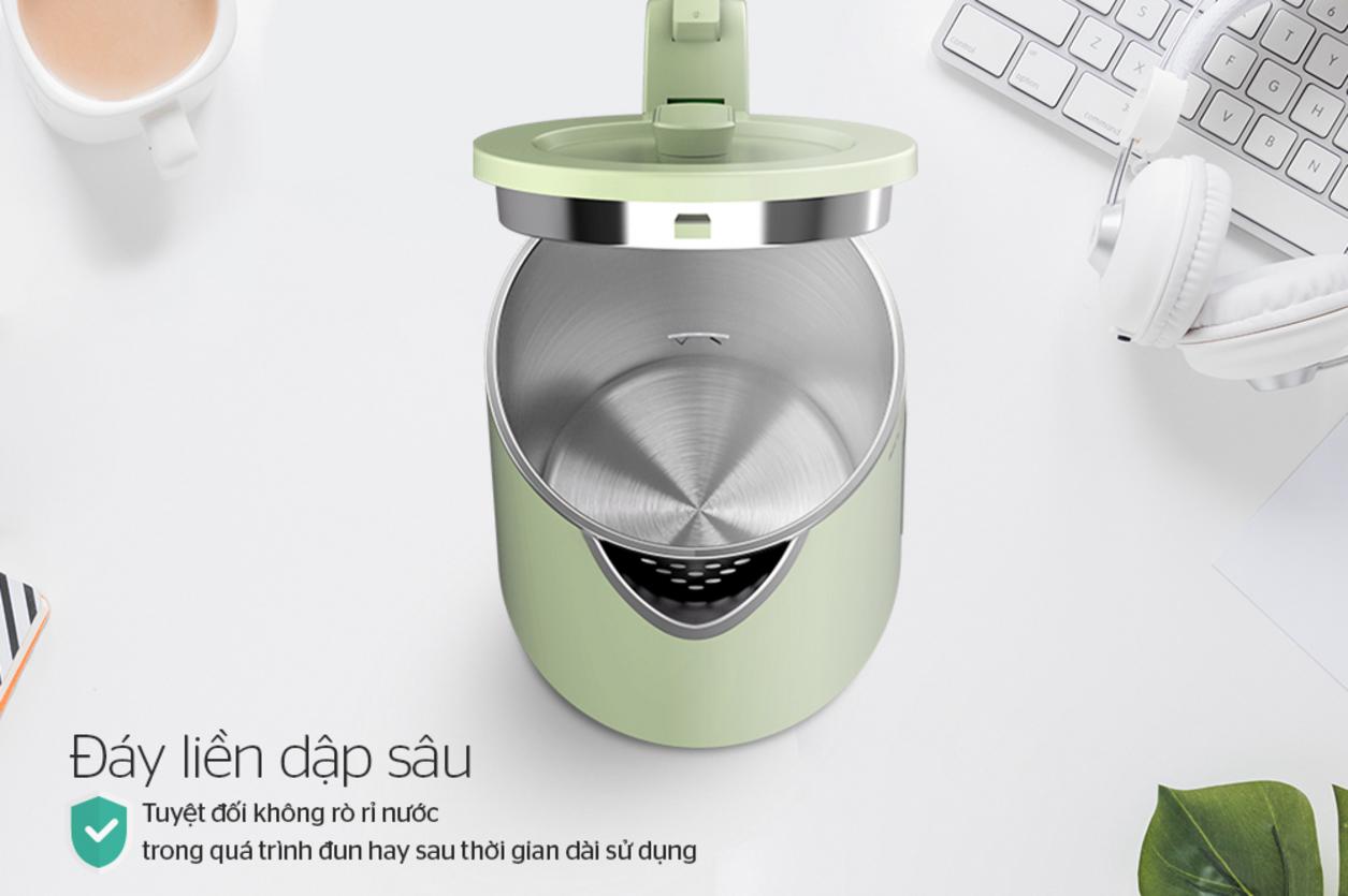 Đế xoay 360° và đáy liền khối cho thao tác dễ dàng