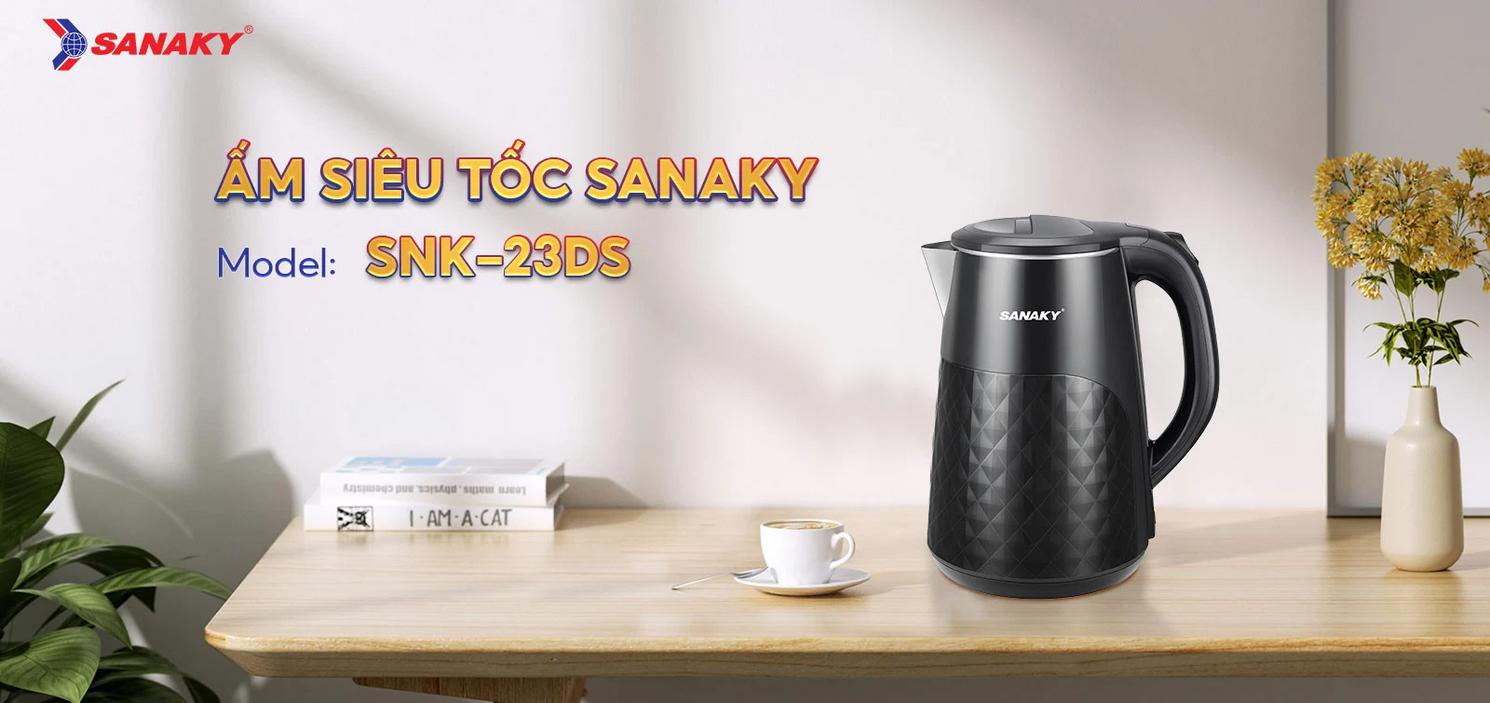 Đế xoay 360°, tự động ngắt và đèn báo tiện lợi.