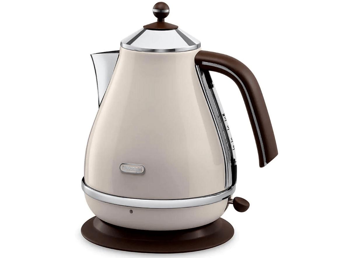 Ấm Delonghi KBOV2001.BG (Beige Icona Vintage) - thiết kế nâng tầm không gian bếp.