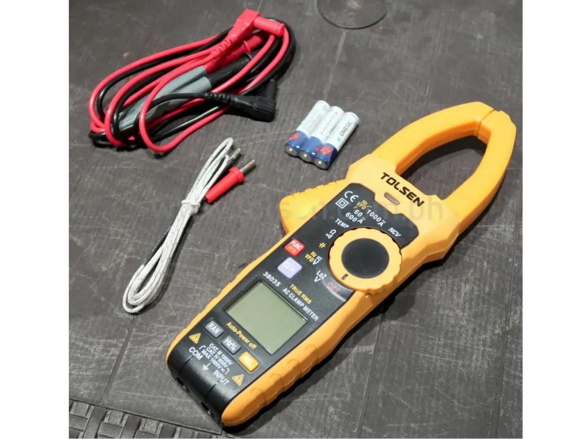 Đo dòng đến 1000A và điện áp đến 1000V — phù hợp công nghiệp.