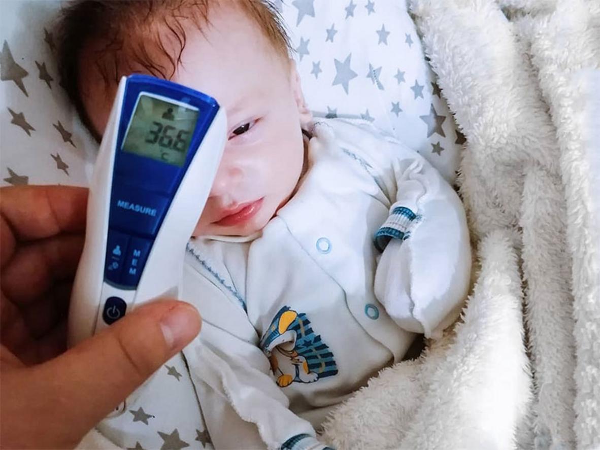 Đo trán trong 1 giây, không làm trẻ tỉnh giấc