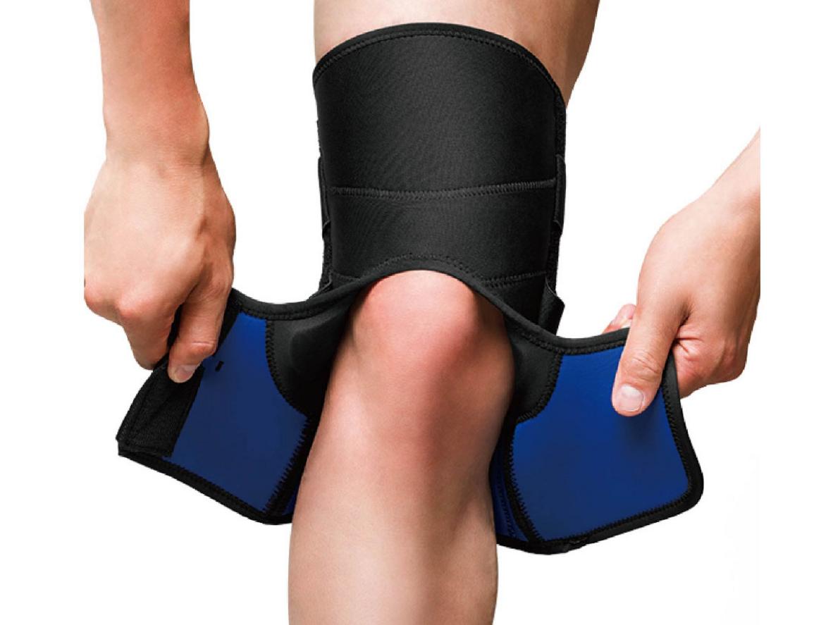 Hệ thống Double X‑Strap ổn định khớp gối.