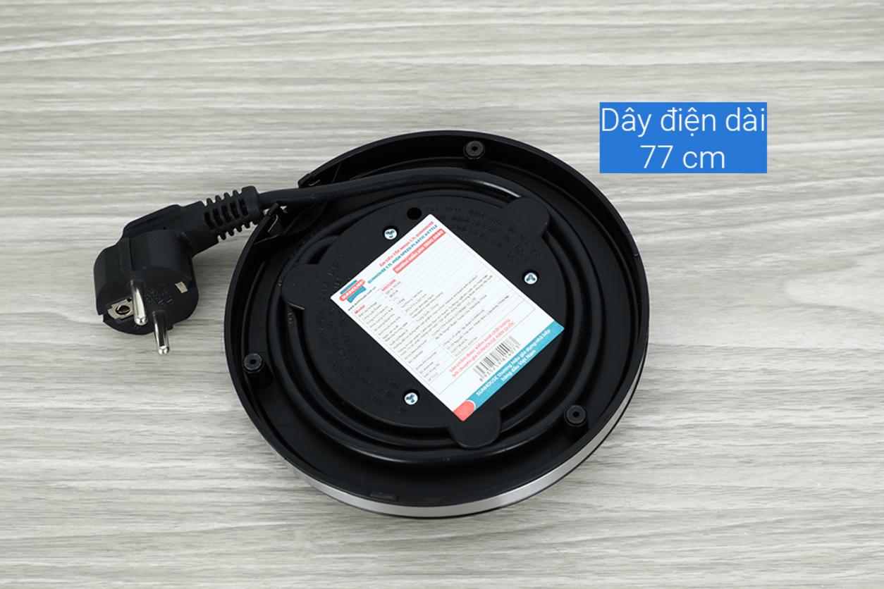 Công suất 1800W cho nước sôi nhanh, tiết kiệm thời gian