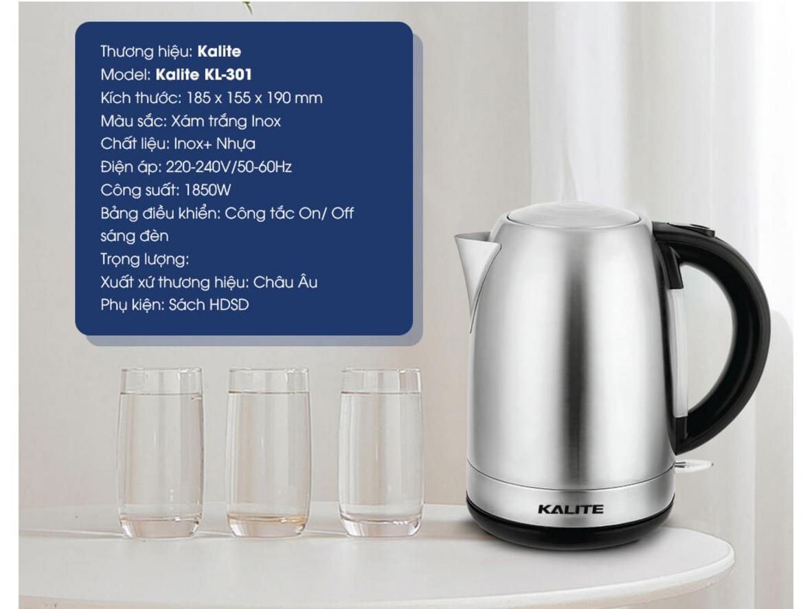 Đun sôi nhanh với công suất 1850W