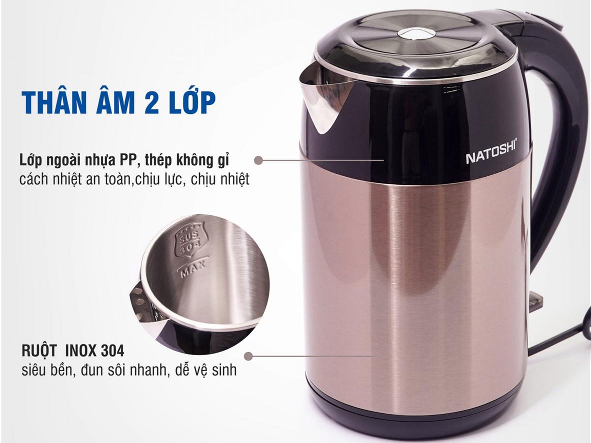 Công suất 1.800W cho tốc độ đun nhanh