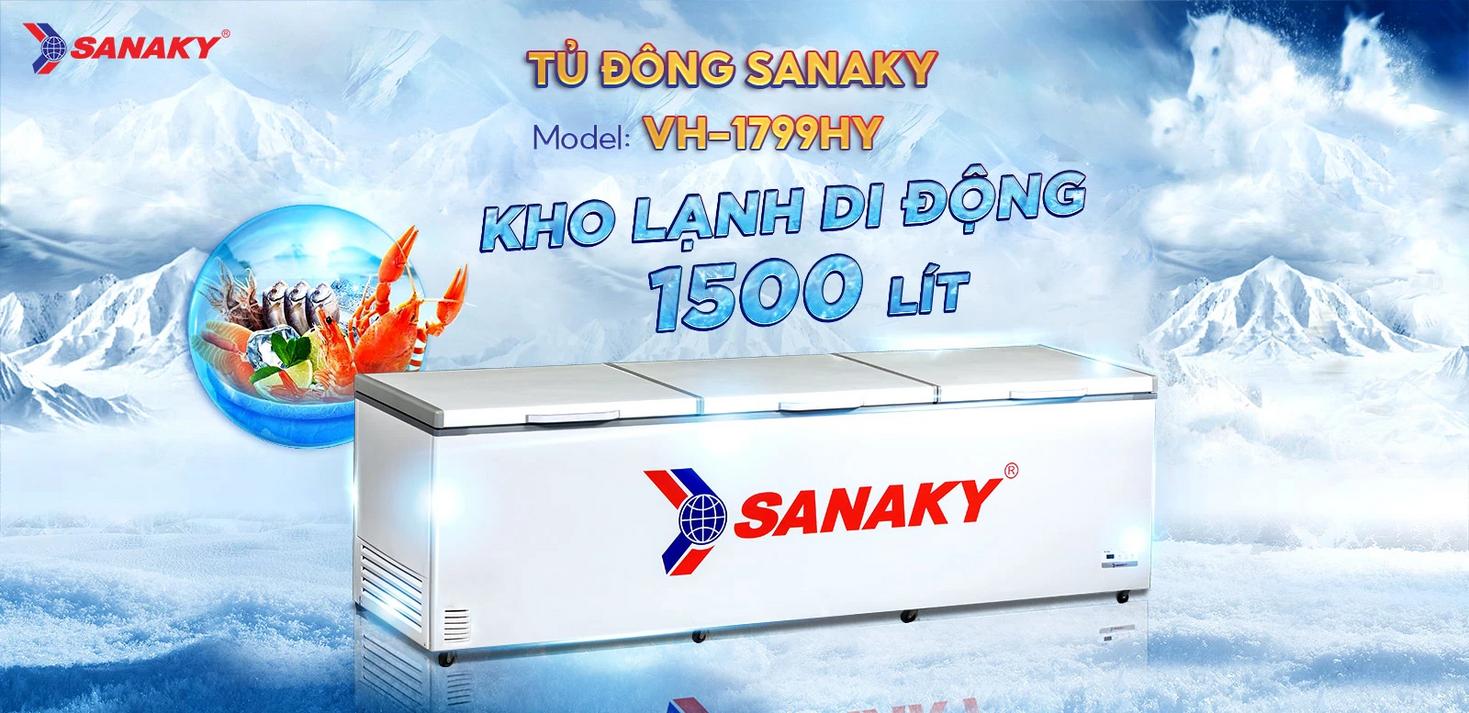 Dung tích 1.500L — phù hợp siêu thị, catering, nhà hàng lớn.