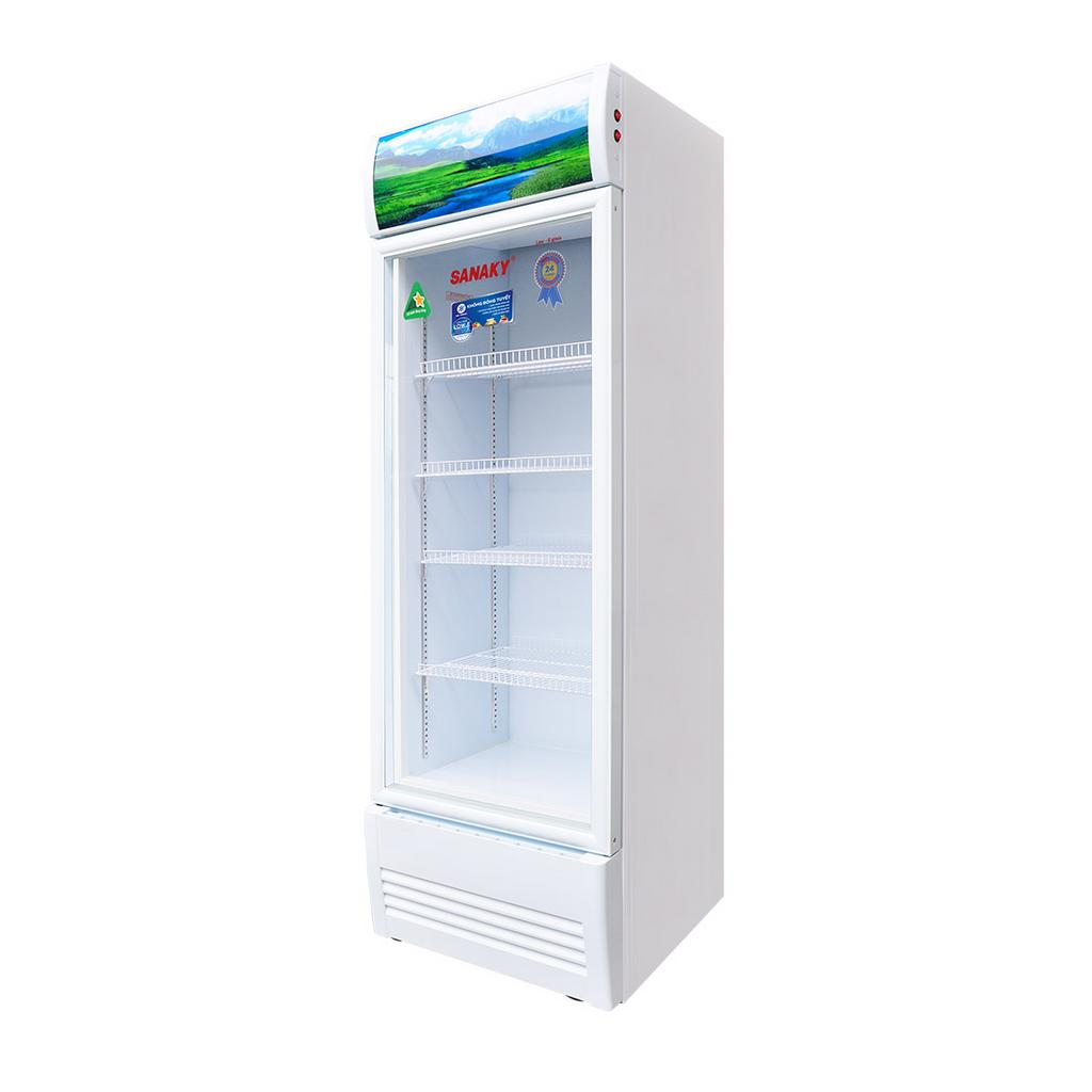 Dung tích 350L và thiết kế 1 cánh — phù hợp cho cửa hàng nhỏ và quán ăn.