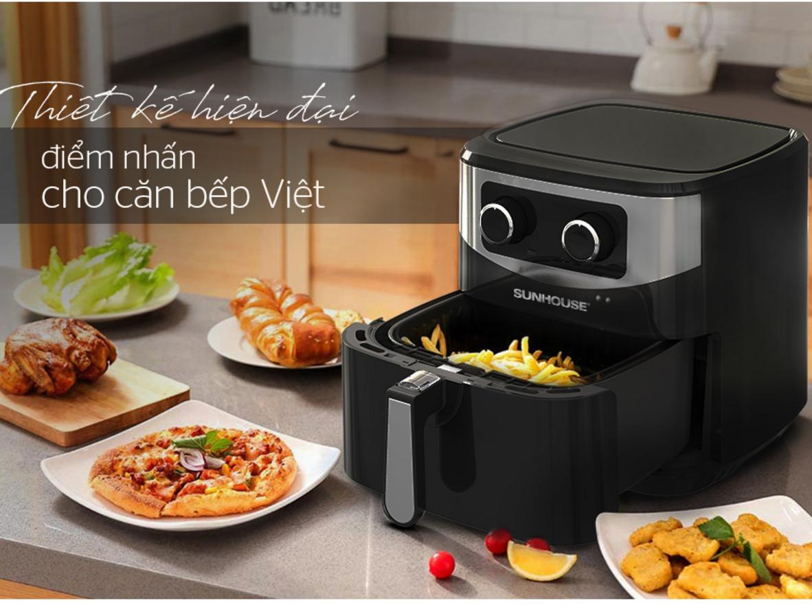 Dung tích 6L & Công suất 1600W — phù hợp gia đình