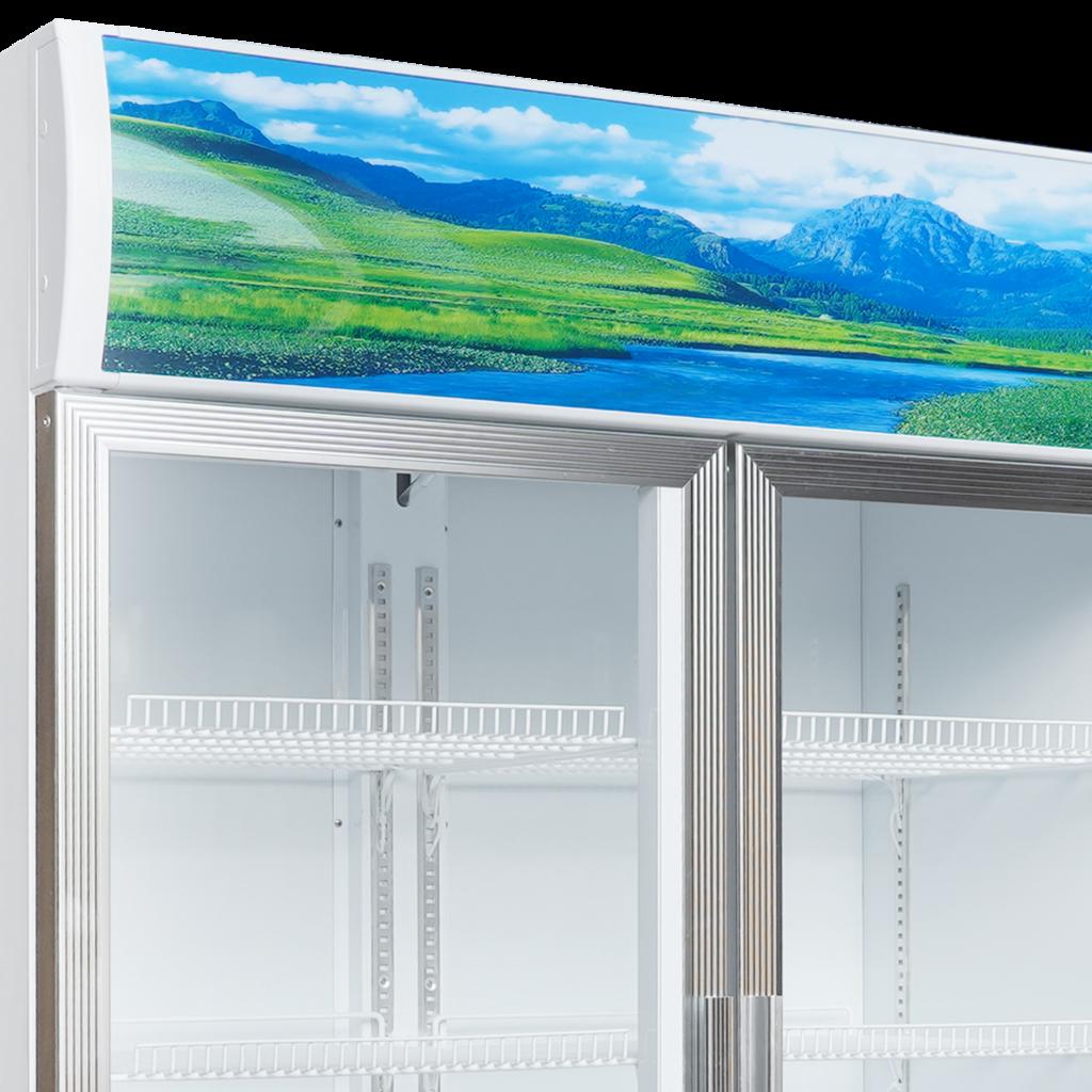 900L phù hợp trưng bày đa dạng sản phẩm, tối ưu không gian siêu thị.