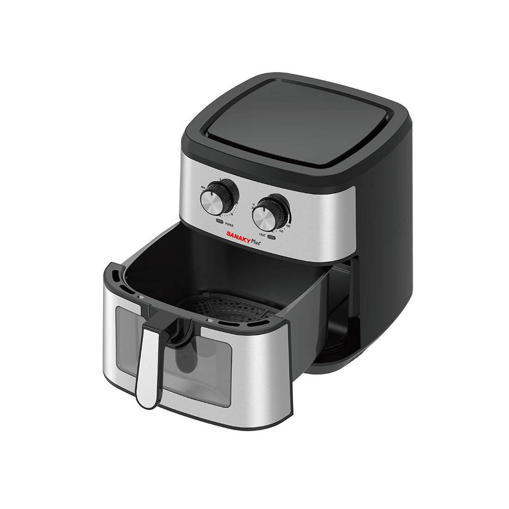 Dung tích 9L phục vụ gia đình 4–6 người, nướng gà nguyên con dễ dàng.