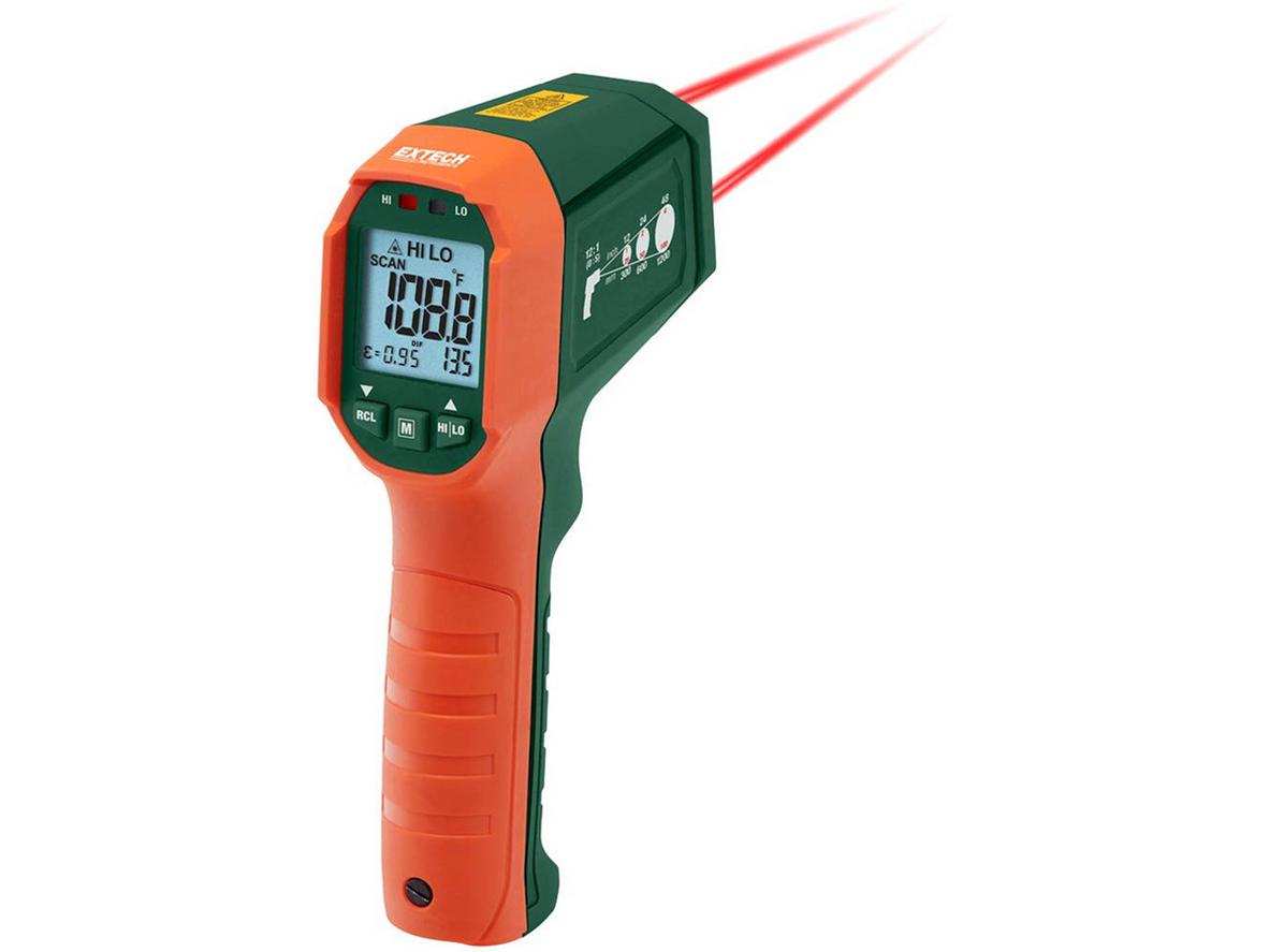 Điều chỉnh emissivity cho phép đo chính xác trên nhiều bề mặt.