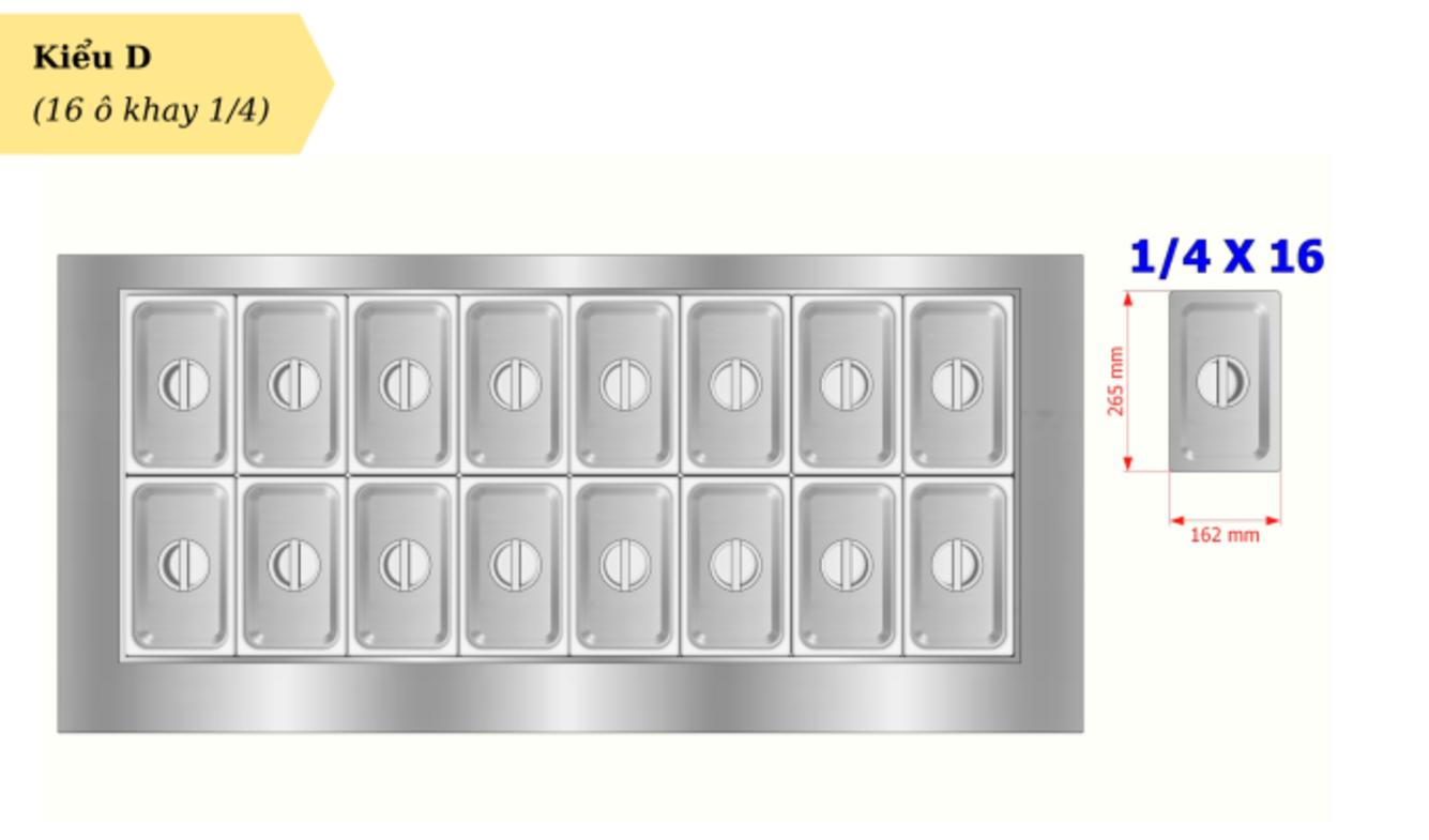 Kích thước 1.5m và dung tích 270–290L — cân bằng trưng bày và lưu trữ.