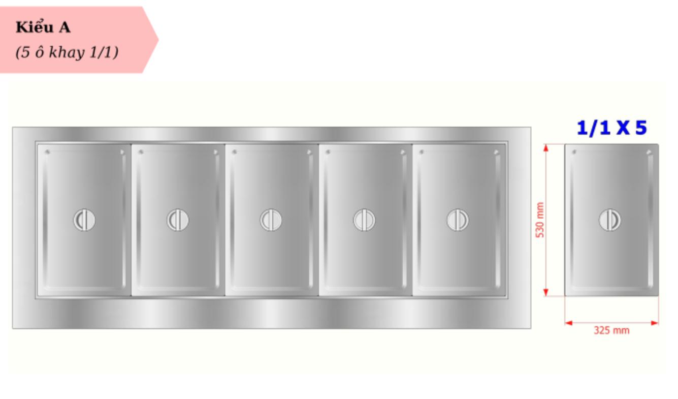 Dàn lạnh đồng + quạt phân phối khí lạnh: làm lạnh đều, không đóng tuyết.