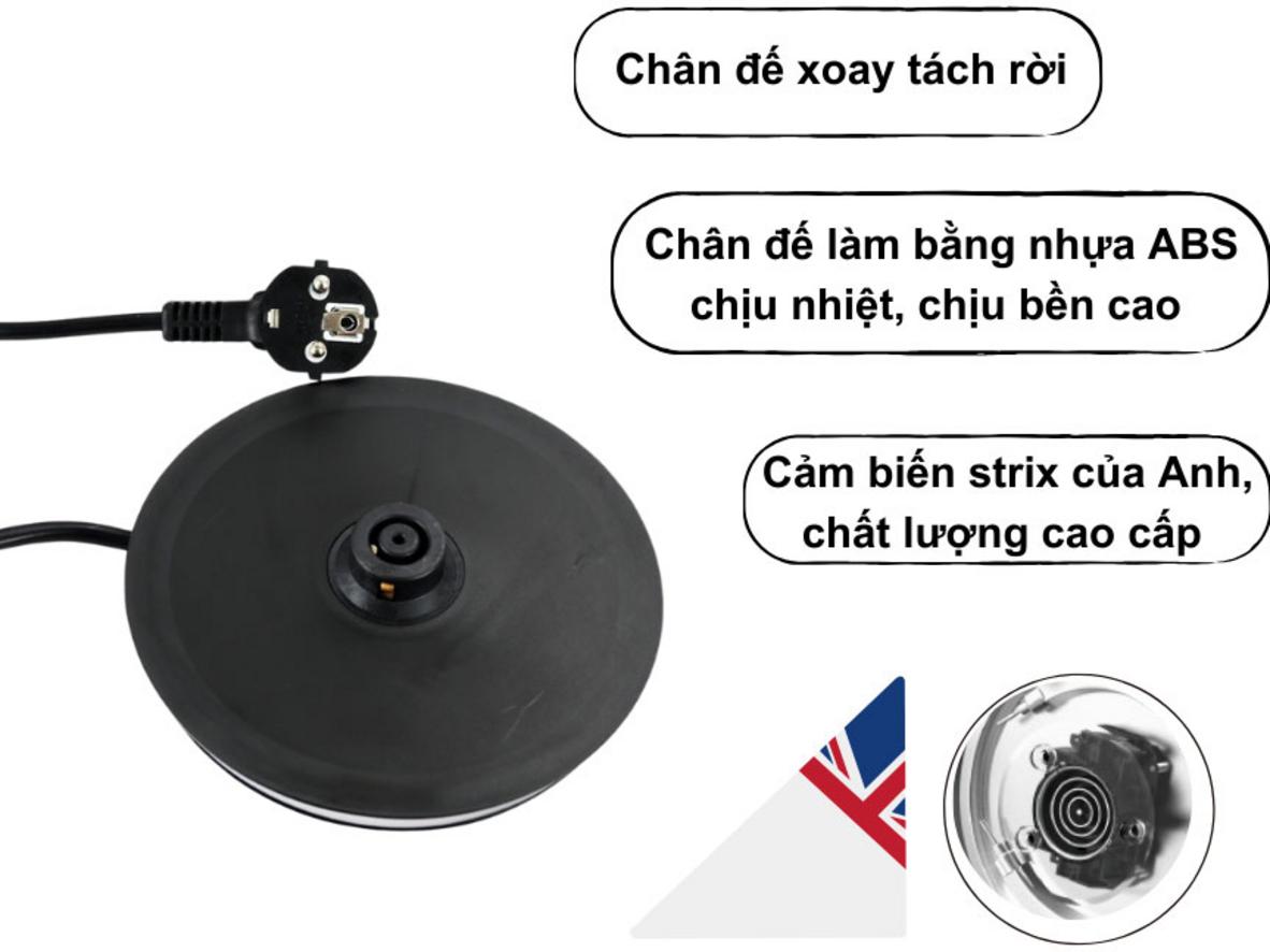 Tự ngắt & chống cạn — an toàn cho mọi nhà.