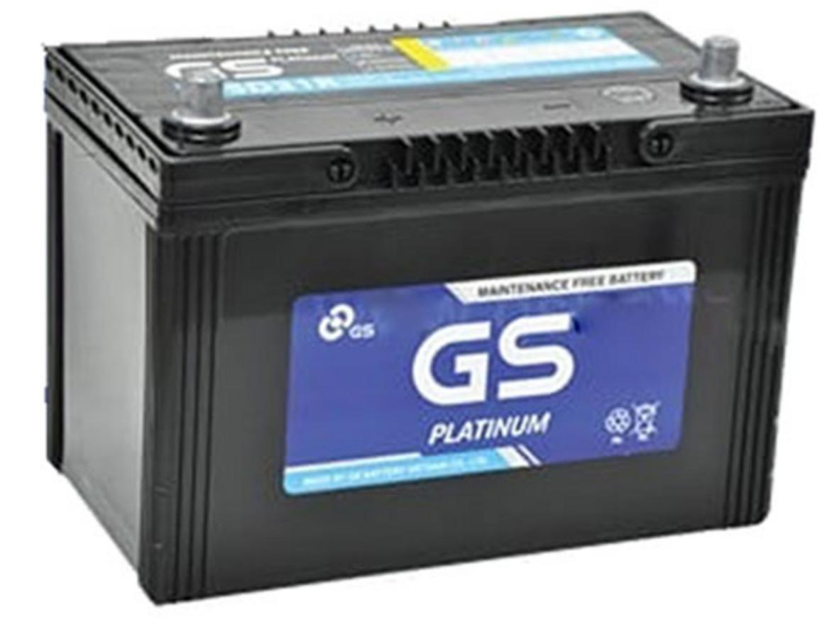 Ảnh thực tế Ắc quy GS MF 95D31L - Miễn bảo dưỡng, 12V 80Ah.