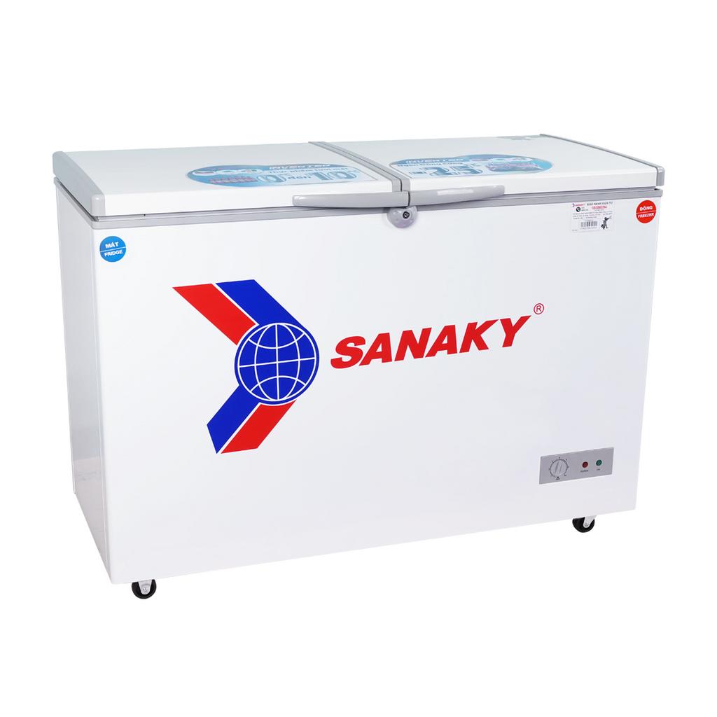 Ngăn đông và ngăn mát tách biệt của Sanaky VH-405W2