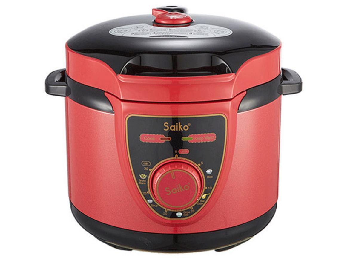 Hệ thống an toàn: khóa nắp và van xả áp