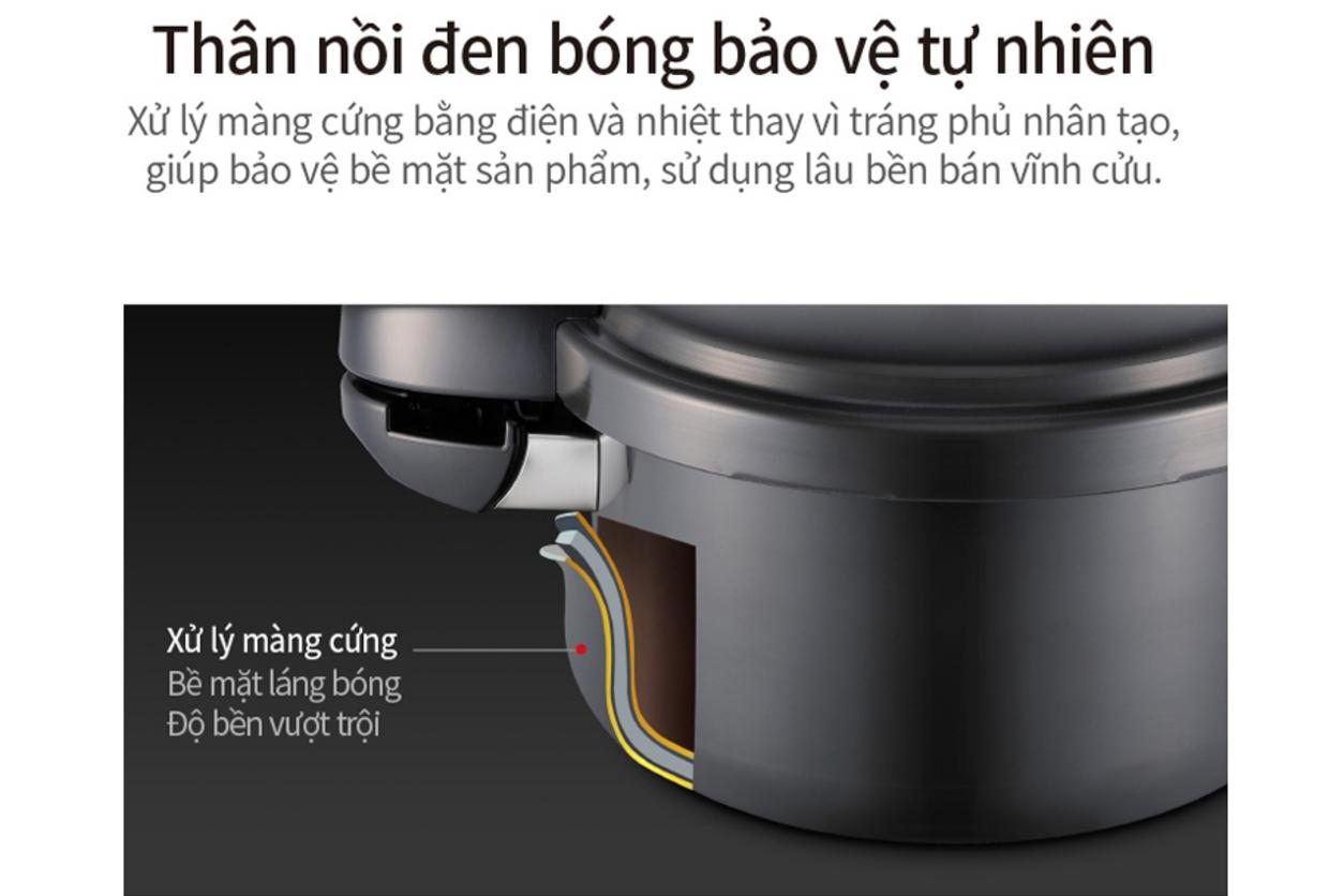Hệ thống an toàn: cảnh báo áp suất, khóa và van xả