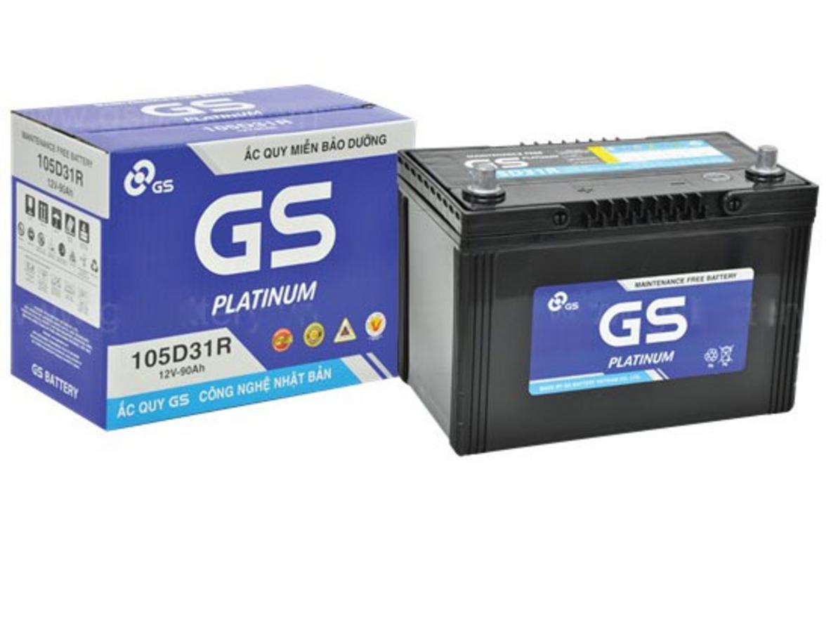 Hero image: Ắc quy GS MF 105D31R sẵn sàng lắp đặt - hàng chính hãng, lắp tận nơi