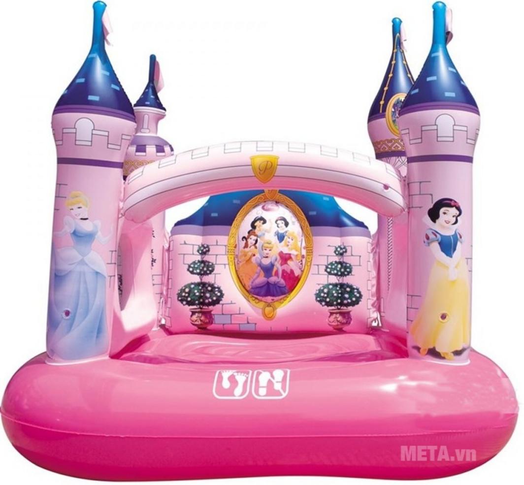 Nhà chơi phao lâu đài công chúa Bestway 91050 — không gian vui chơi an toàn cho bé tại nhà.