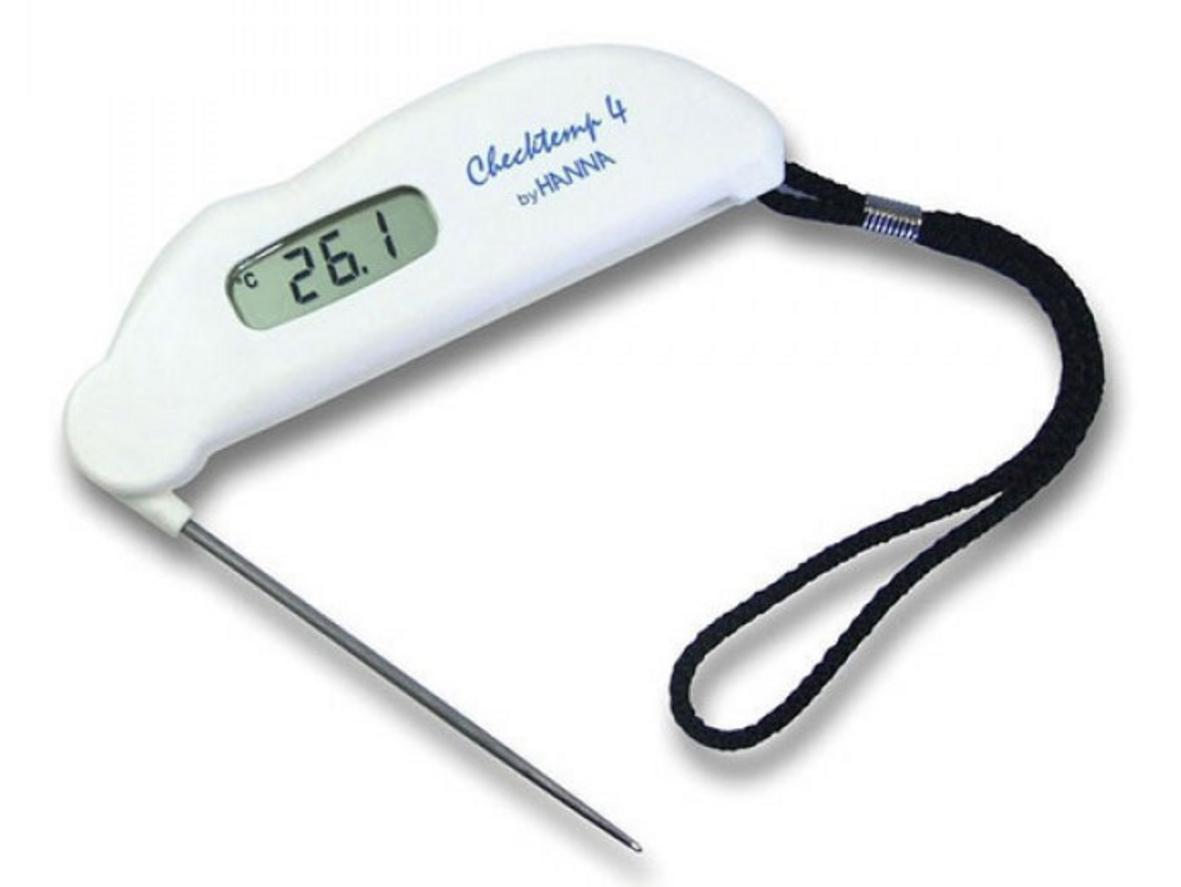 Nhiệt kế Checktemp 4 HI151-02 — nhỏ gọn, đo nhanh, dùng trong bếp chuyên nghiệp.
