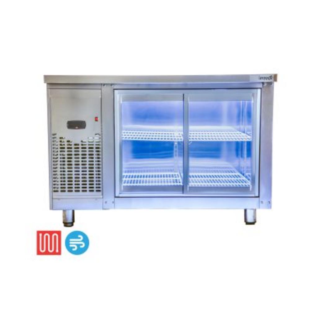 Bàn mát inox 1.2m Happys HWA-1200TRG — bảo quản & sơ chế trong một thiết bị.