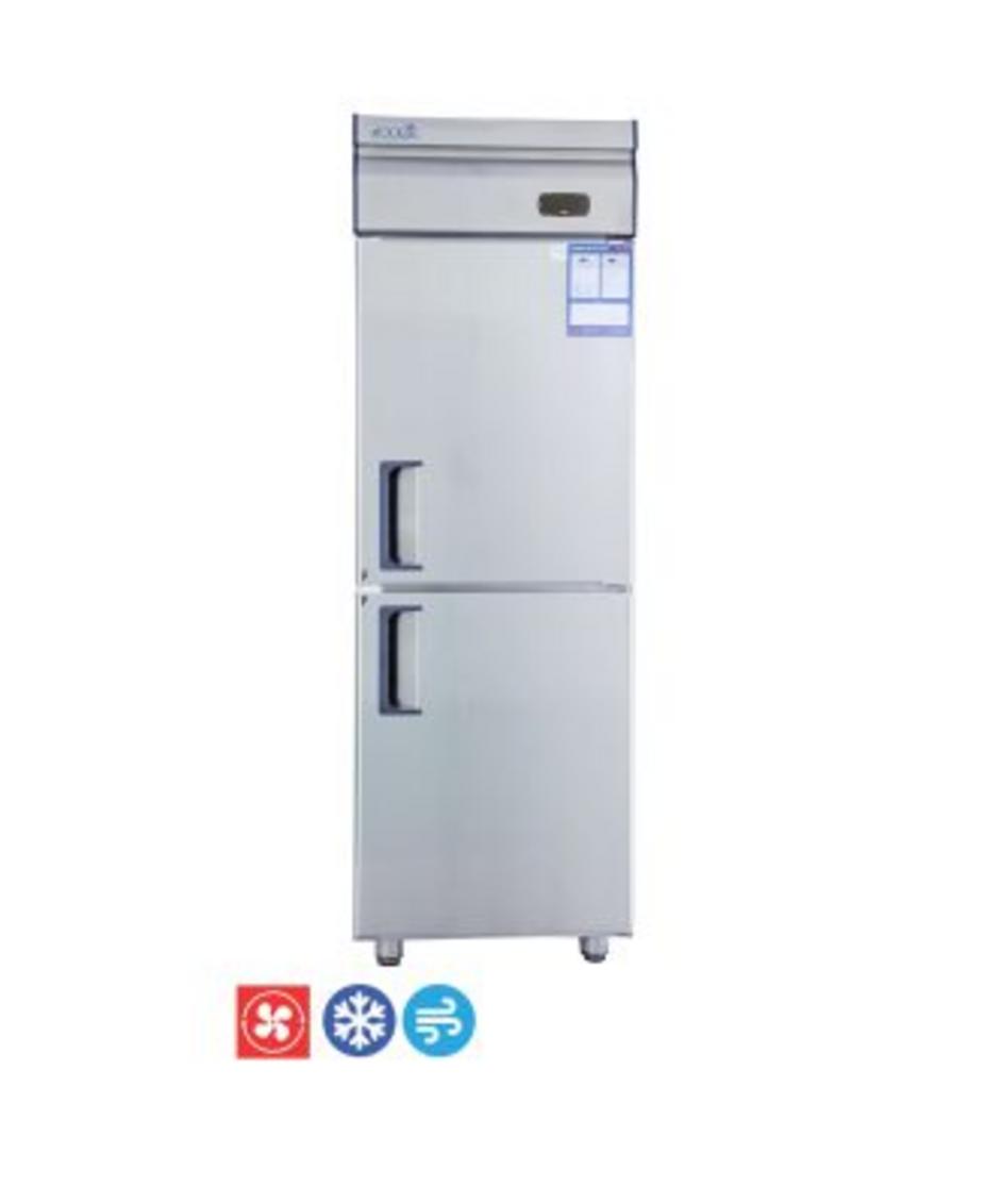 Tủ 1 Cánh Đông 1 Cánh Mát Happys HWI-25CFR — 500L, dàn lạnh ống đồng, inox AISI 304.