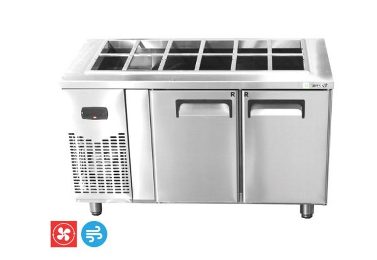 Tủ Bàn Salad Happy’s HWI-1200SF — gọn, inox bền, chuẩn bếp chuyên nghiệp.