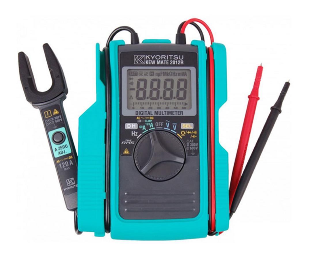 Ampe kìm AC/DC Kyoritsu 2012R — True RMS, hàm kẹp mỏng Ø12mm, nhỏ gọn cho tủ điện chật.