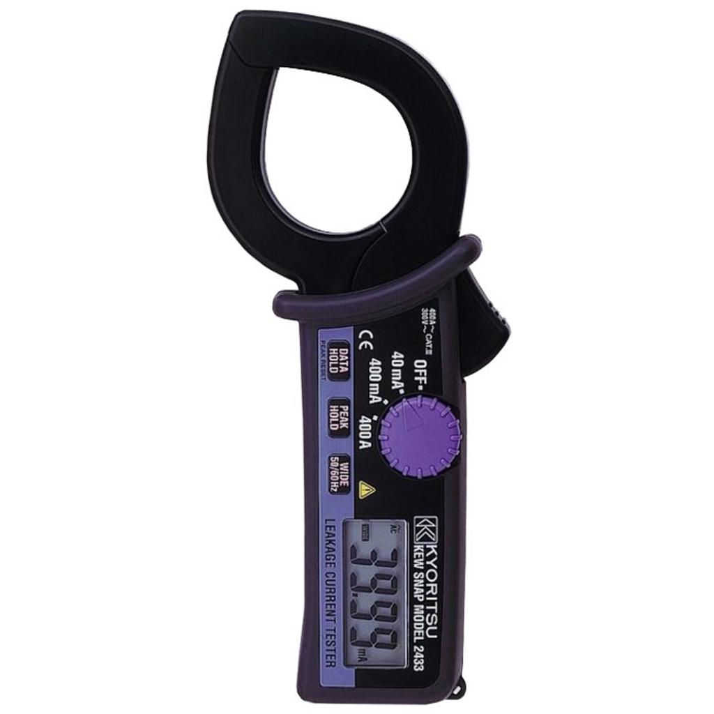 Ampe kìm đo dòng rò Kyoritsu 2433 — nhỏ gọn, chính xác, an toàn.