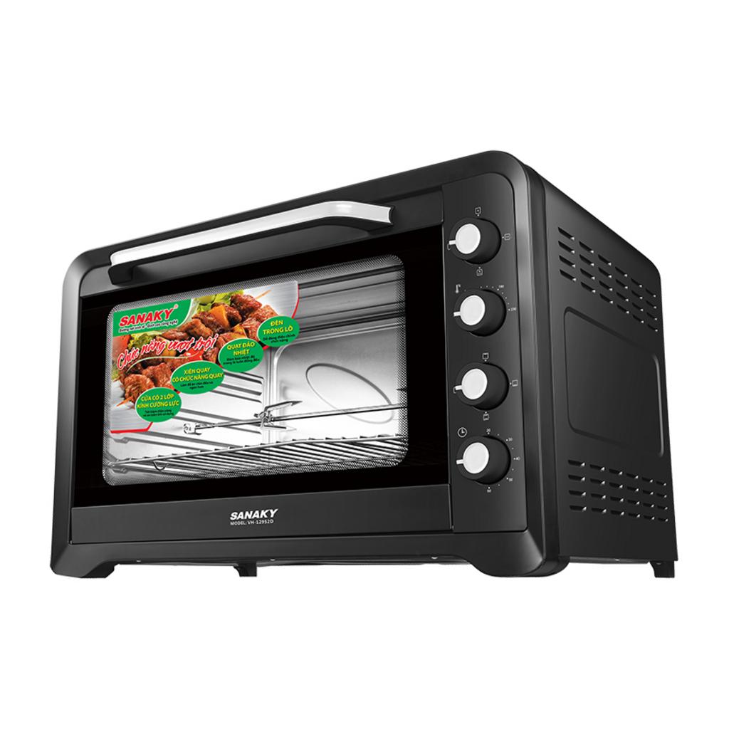 Lò Nướng Sanaky VH-129S2D/N2D - 120L, cửa kính 2 lớp, xiên quay, phù hợp gia đình đông & quán nhỏ