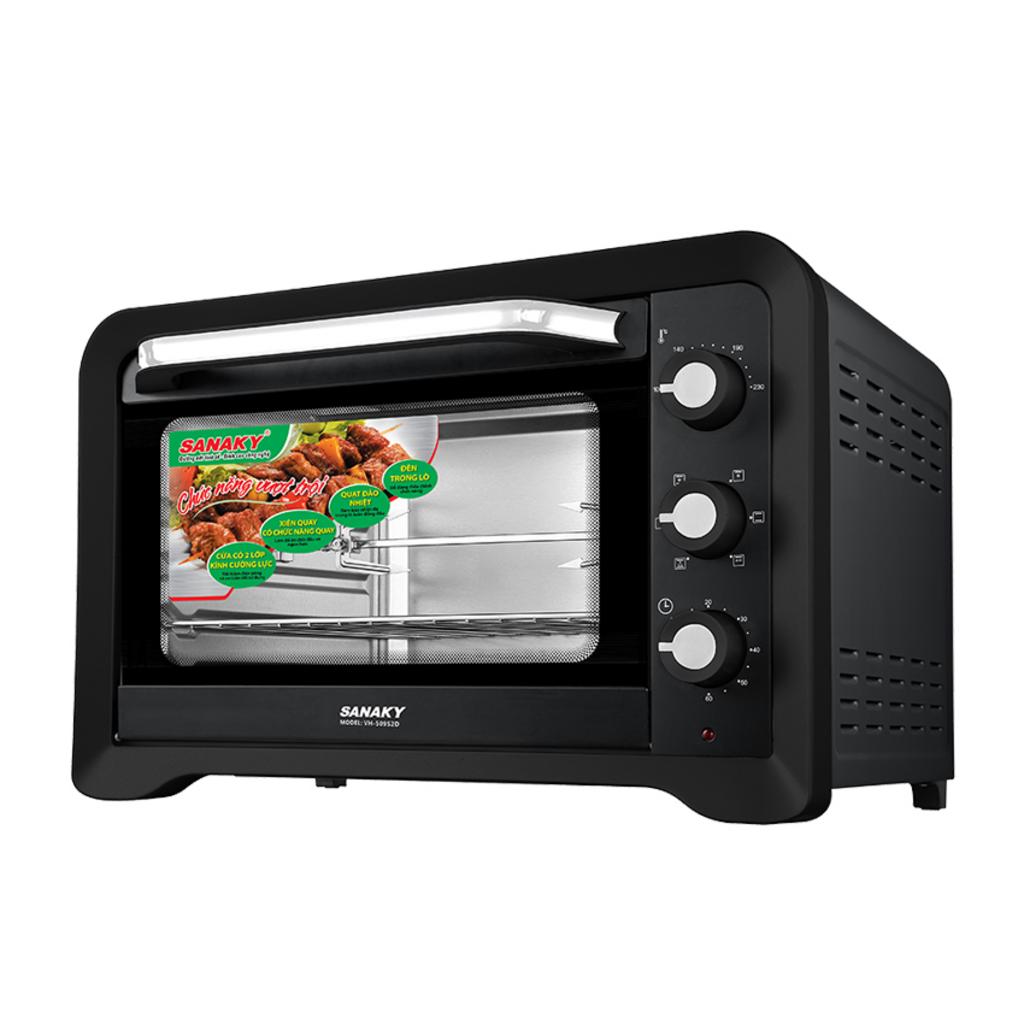 Lò Nướng Sanaky VH-509S2D/N2D — 50 lít, phù hợp gia đình 4–6 người.