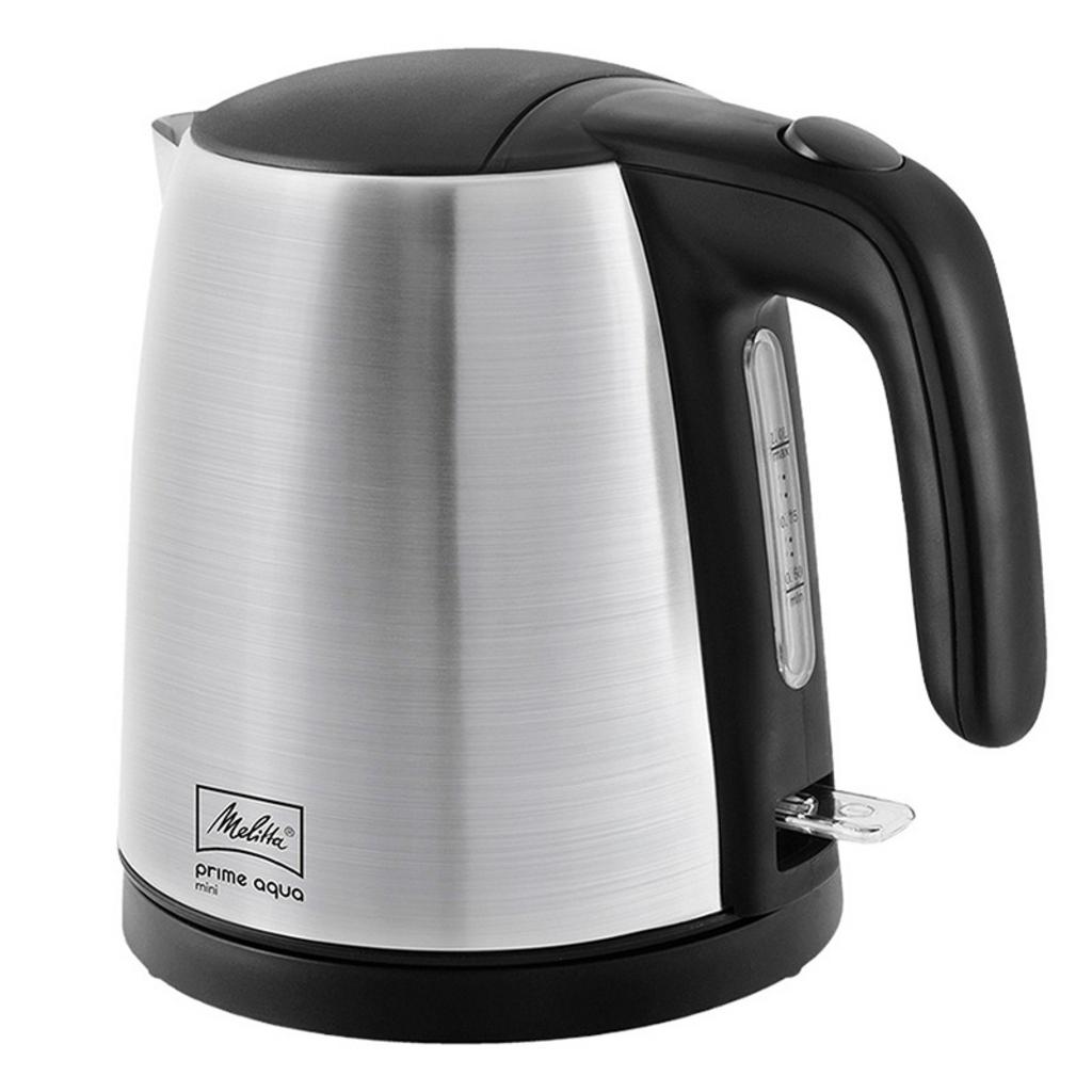 Ấm đun nước Melitta Prime Aqua Mini — nhỏ gọn, đun nhanh và an toàn cho gia đình.