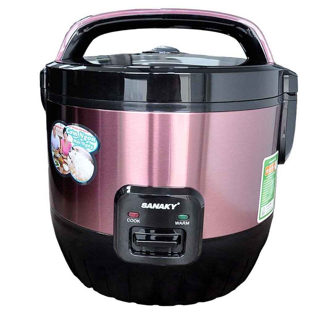 Nồi cơm điện Sanaky SNK-NCC181T — thiết kế sang trọng, lòng nồi dày, phù hợp gia đình 4–6 người.