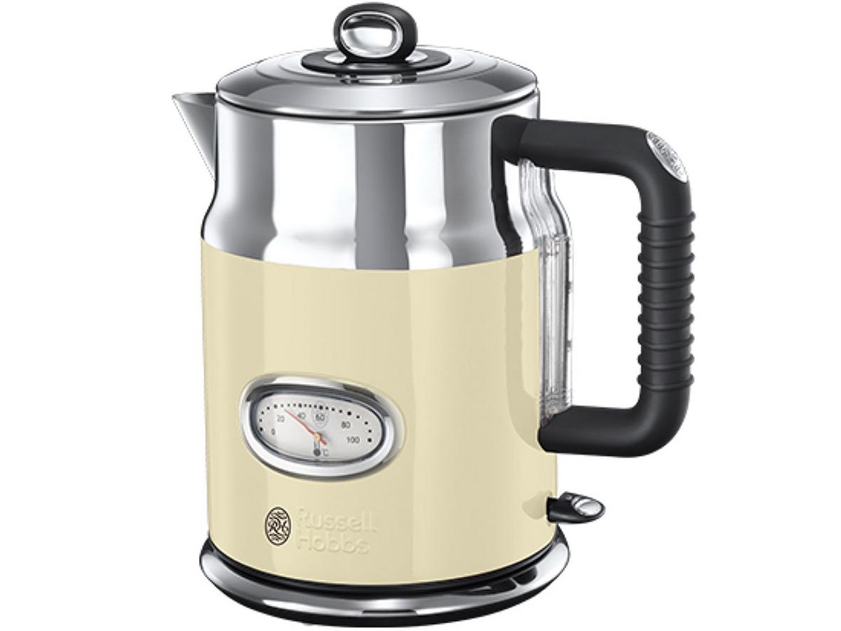 Ấm đun Russell Hobbs 21672-70 Retro — thiết kế cổ điển, đun nhanh, điểm nhấn cho bếp.