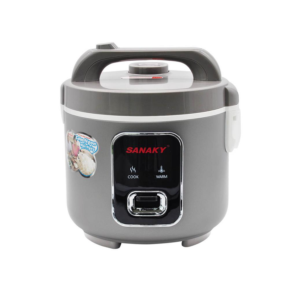 Nồi cơm điện Sanaky SNK-12J24G — nhỏ gọn, nấu cơm đều cho gia đình 2–3 người.