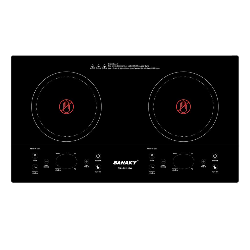 Bếp Hồng Ngoại Đôi Sanaky lắp âm: sang trọng, nấu nhanh và không kén nồi.