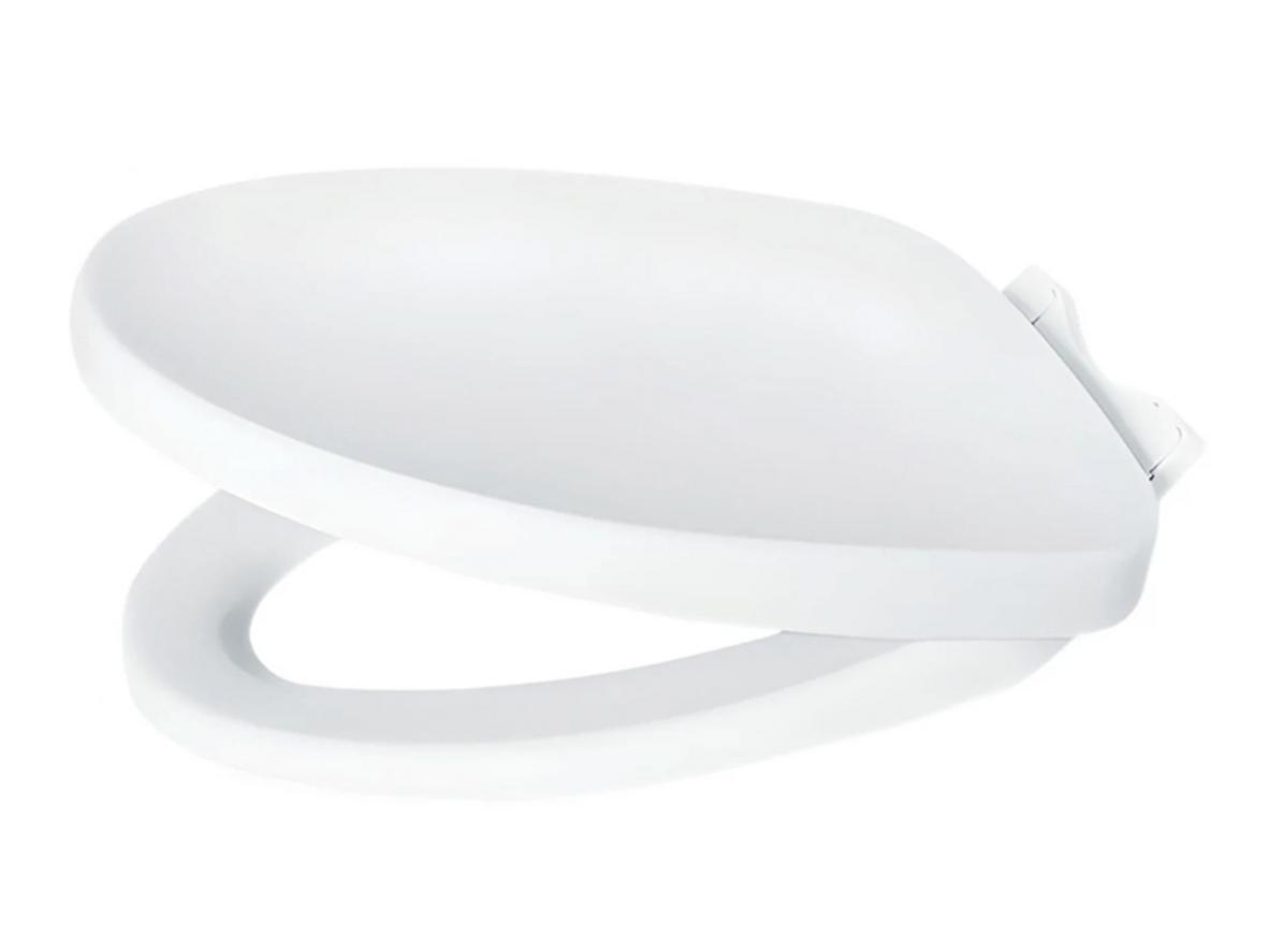 Nắp TOTO TC385VS - thiết kế trắng tinh khiết, bề mặt nhẵn bóng dễ vệ sinh.