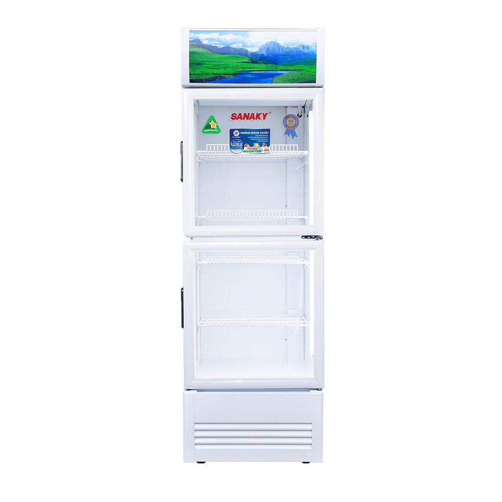 Tủ mát Sanaky VH-3088KW3 240L — tiết kiệm điện, trưng bày đẹp, phù hợp quán/cửa hàng nhỏ.