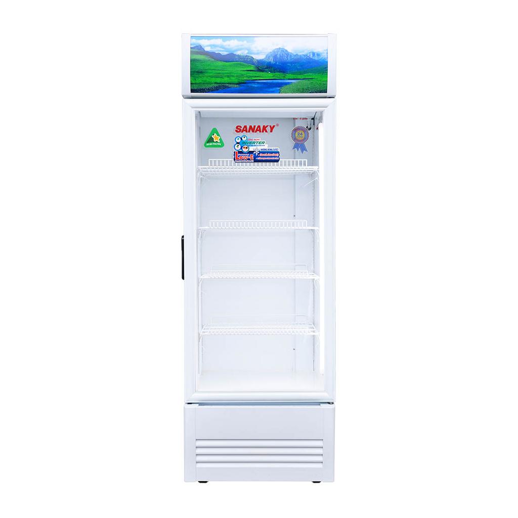 Tủ mát Sanaky VH-3599K3: trưng bày bắt mắt, tiết kiệm điện cho quán nhỏ.