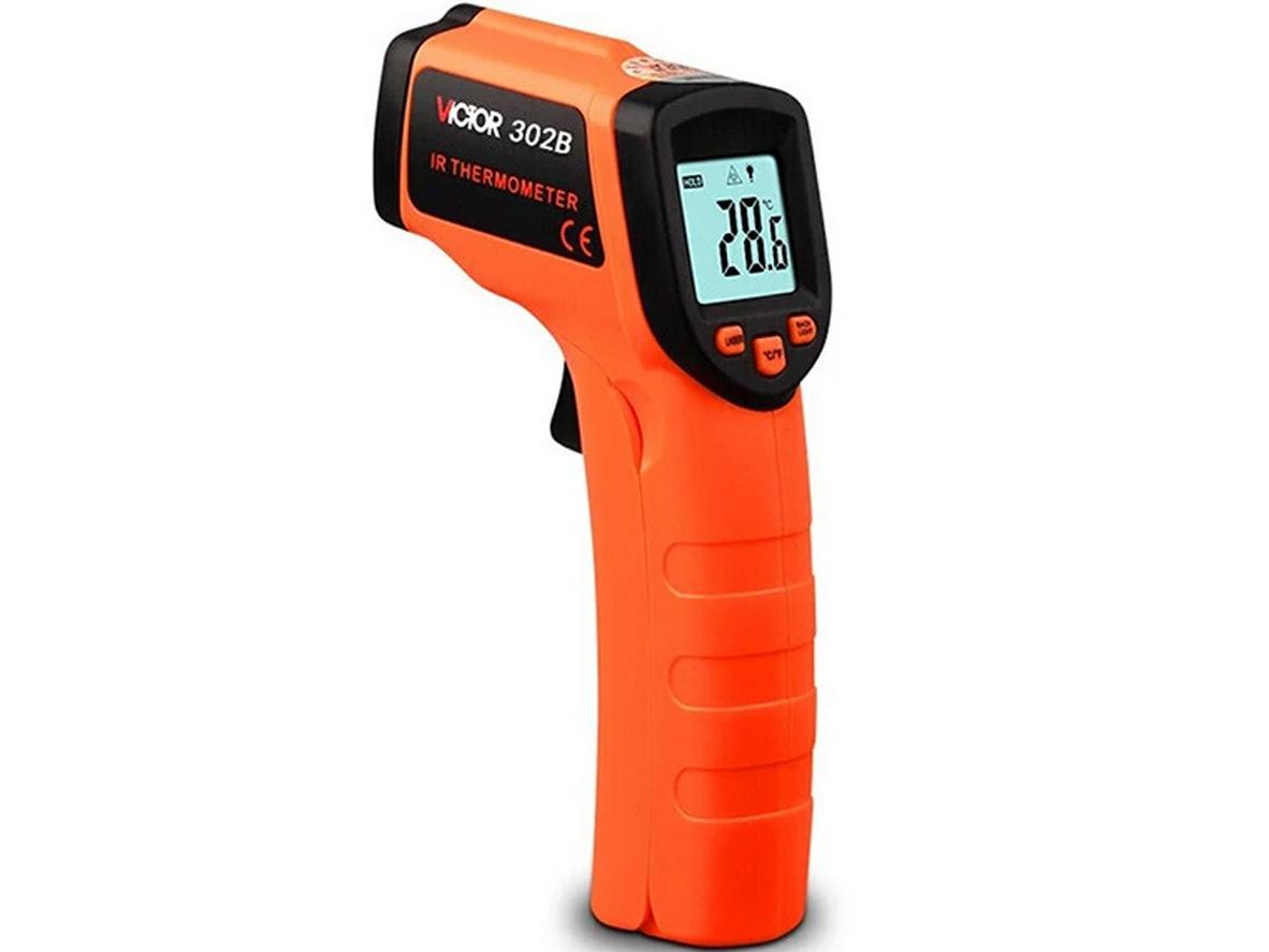 Victor 302B — Thiết kế nhỏ gọn, màn hình đèn nền và laser định vị.