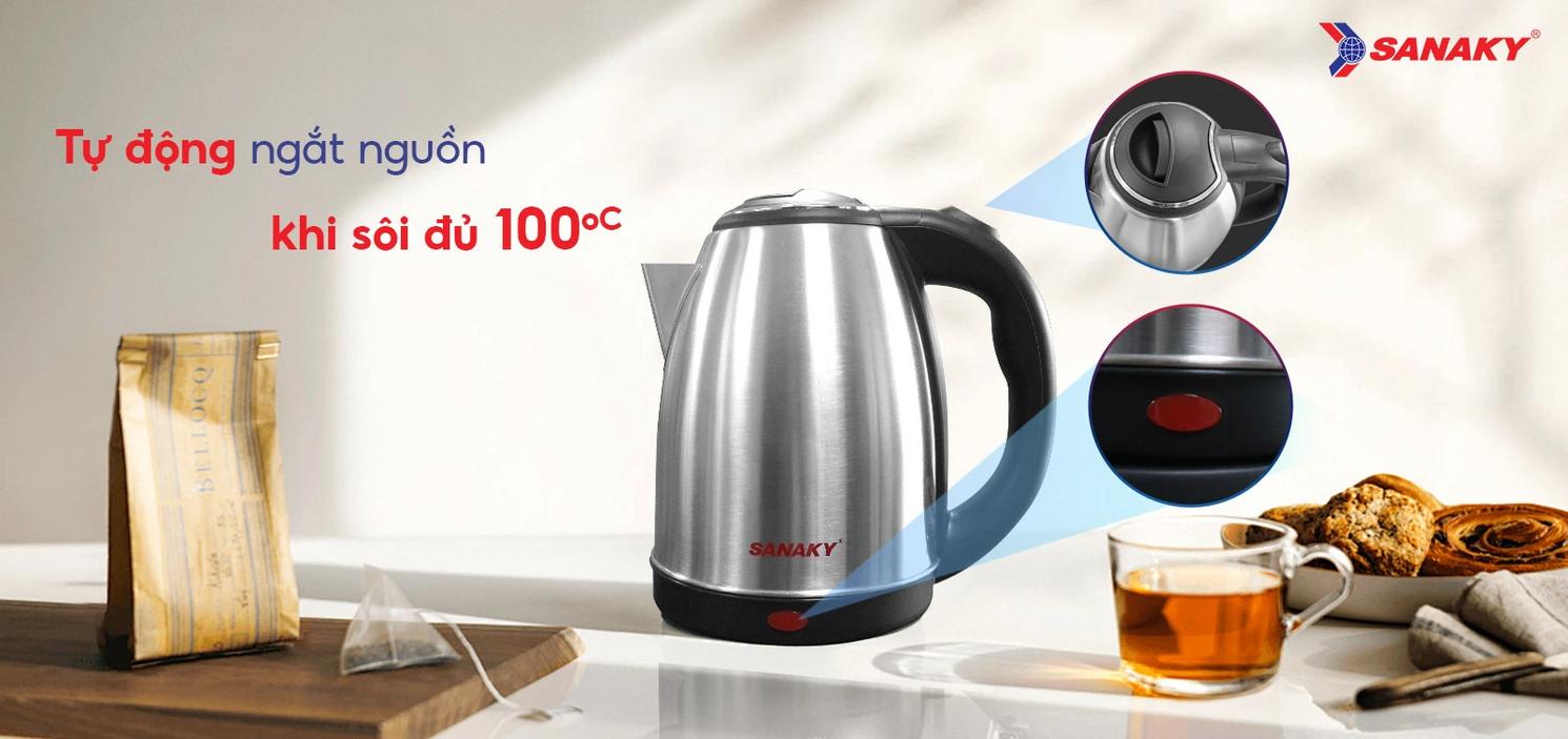 Công suất mạnh mẽ cho nước sôi nhanh.